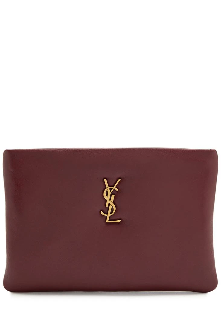 Yves Saint Laurent Calypso small padded leather pouch 1