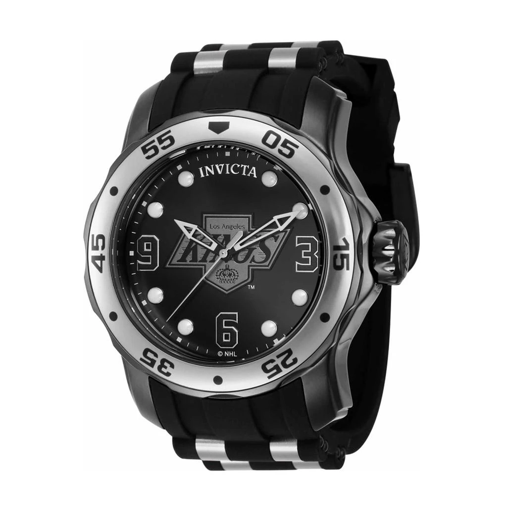 Invicta Invicta Men's Quartz Watch - NHL Los Angeles Kings Black Dial Strap | 42660 1