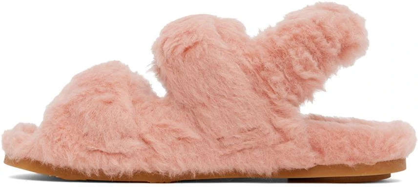 Max Mara Pink Teddy Sandals 3
