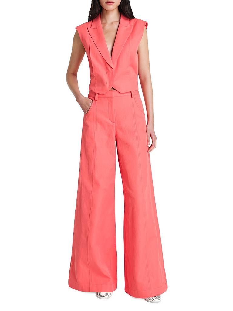 TWP Katie Linen-Blend Tailored Vest