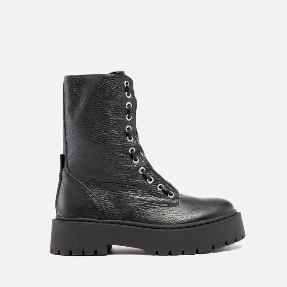 Steve Madden STEVE MADDEN WOMEN'S ODILIA LEATHER ZIPPED BOOTS 1