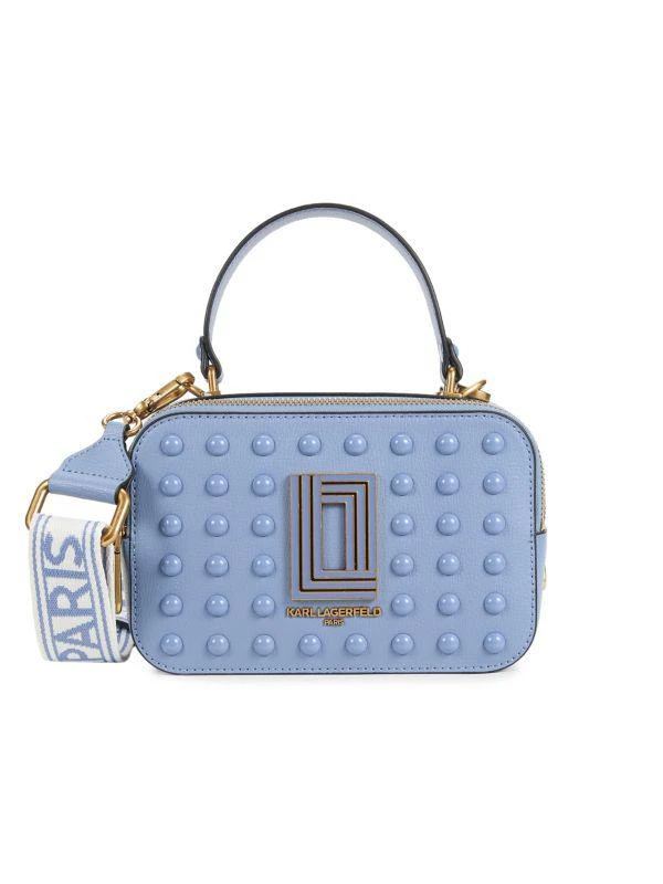 Karl Lagerfeld Paris Simone Floral Embroidery Studded Crossbody Bag 1