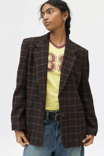 Urban Renewal Urban Renewal Vintage Oversized Check Blazer