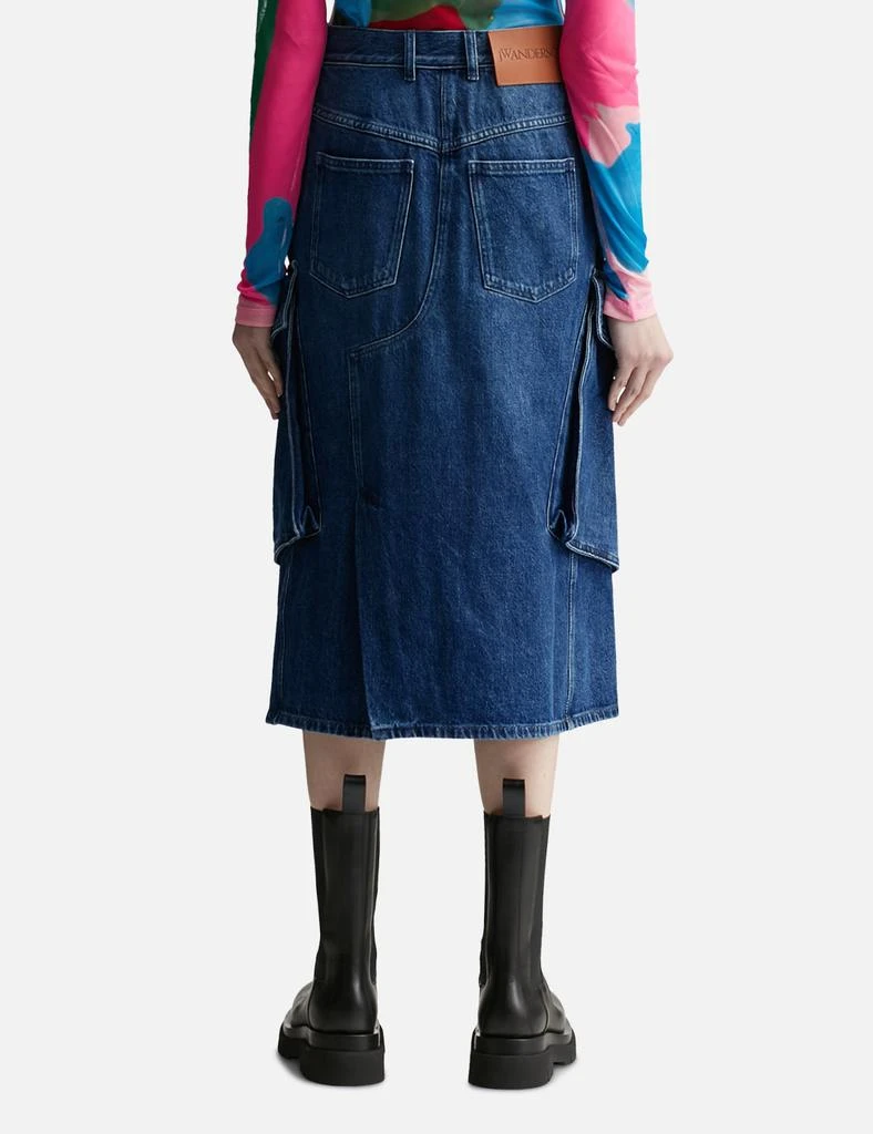 JW Anderson CARGO MIDI DENIM SKIRT 3