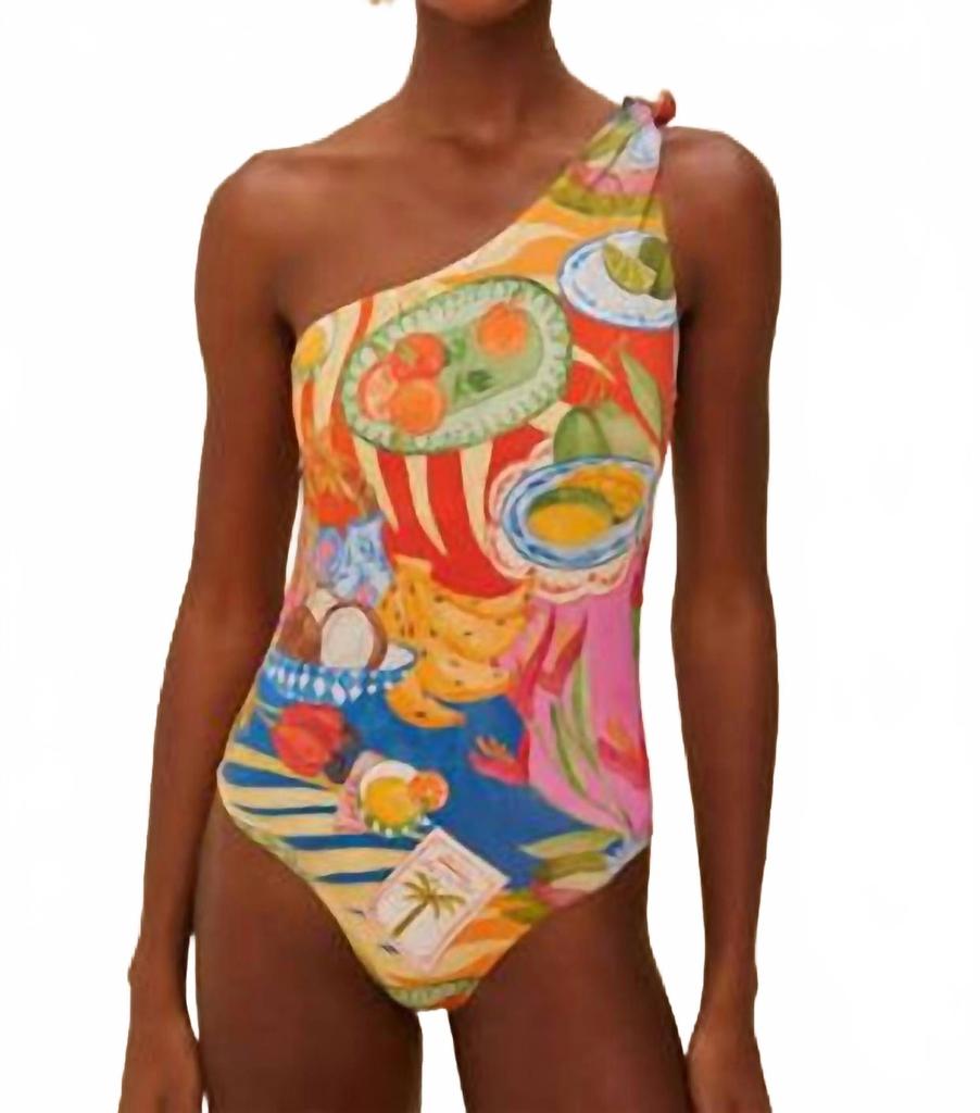 Farm Rio Summer Picnic One Piece In Multi Color