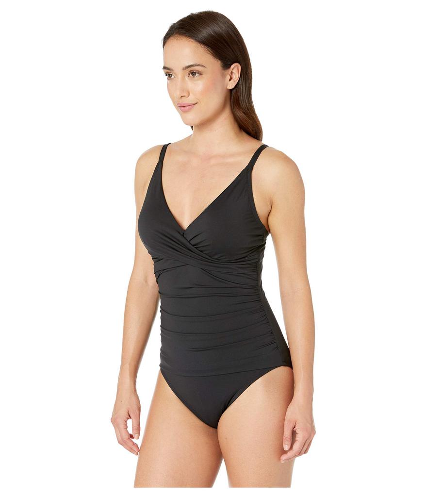 Tommy Bahama Pearl Over the Shoulder Cross Front One-Piece