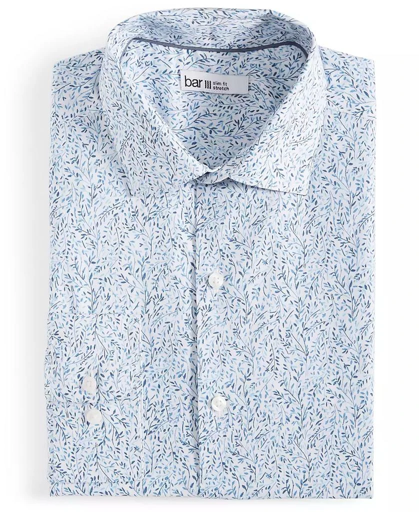 Bar III Men's Slim-Fit Contrast Vine Dress Shirt, Created for Macy's 4
