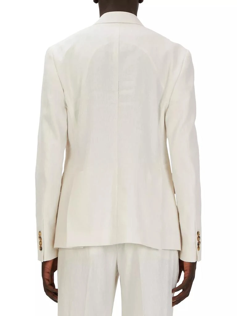 AMIRI MA Bandana Linen Double-Breasted Blazer 2