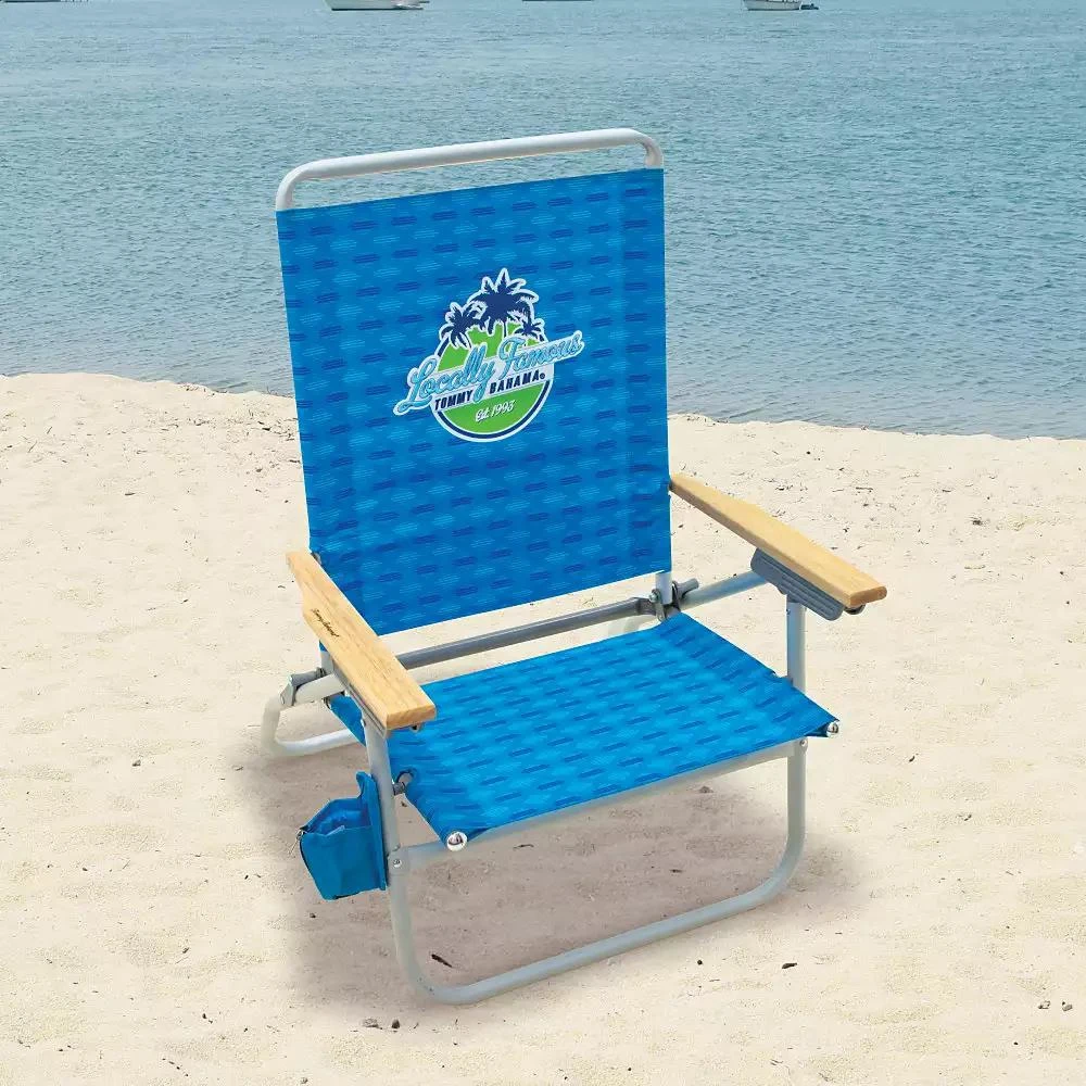 Tommy Bahama 4-Position Easy In-Easy Out Folding Beach Chair 2