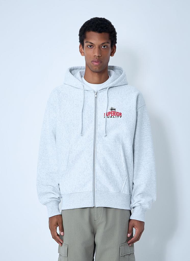 Stussy Outline Zip Hoodie - Olive – Goodhood