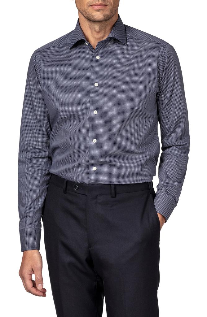 Eton Contemporary Fit Signature Polka Dot Dress Shirt