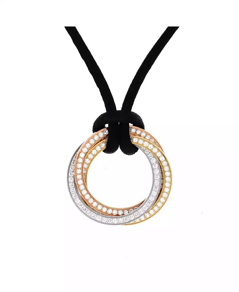 Cartier Trinity on Cord Necklace