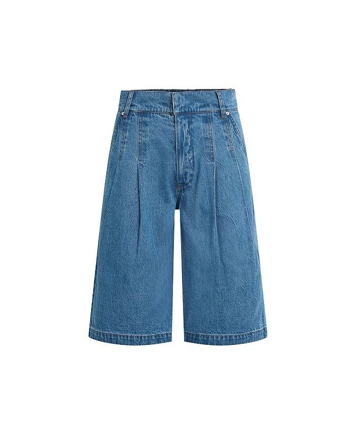 Hudson Denim Pleated Bermuda Shorts 7