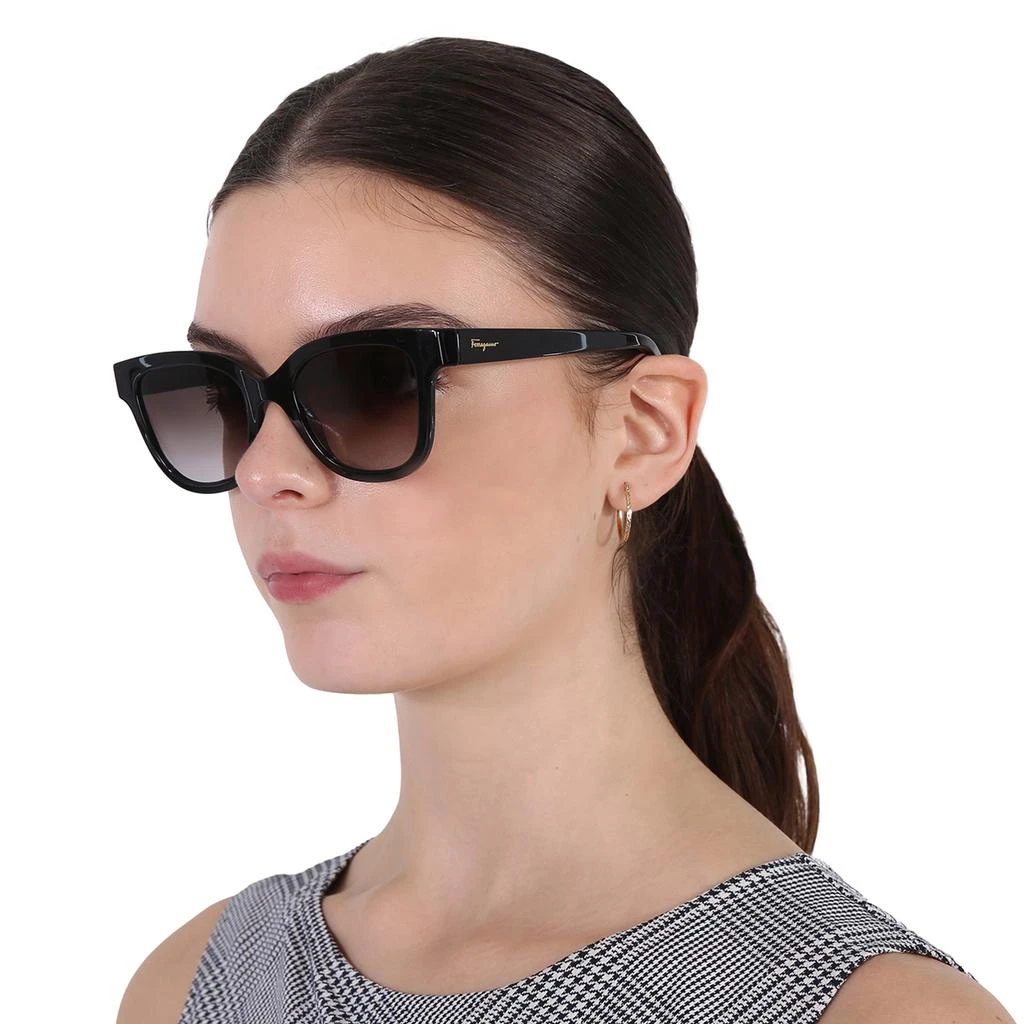 Salvatore Ferragamo Smoke Gradient Square Ladies Sunglasses  display picture 2
