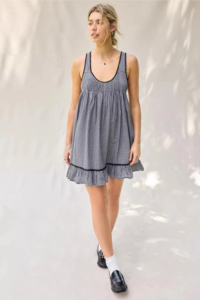 princess polly baby blue dress Kimchi Blue Gracie Gingham Cotton Sleeveless Frock Mini Dress – On Sale Now  with Up to 44% Off