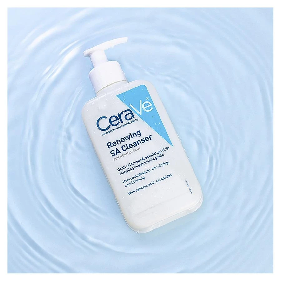 CeraVe Salicylic Acid Face Wash with Hyaluronic Acid, Renewing SA Cleanser 10