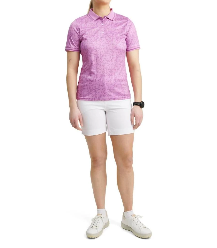 Abacus Sportswear US Women Cherry Polo In Iris Flower 1