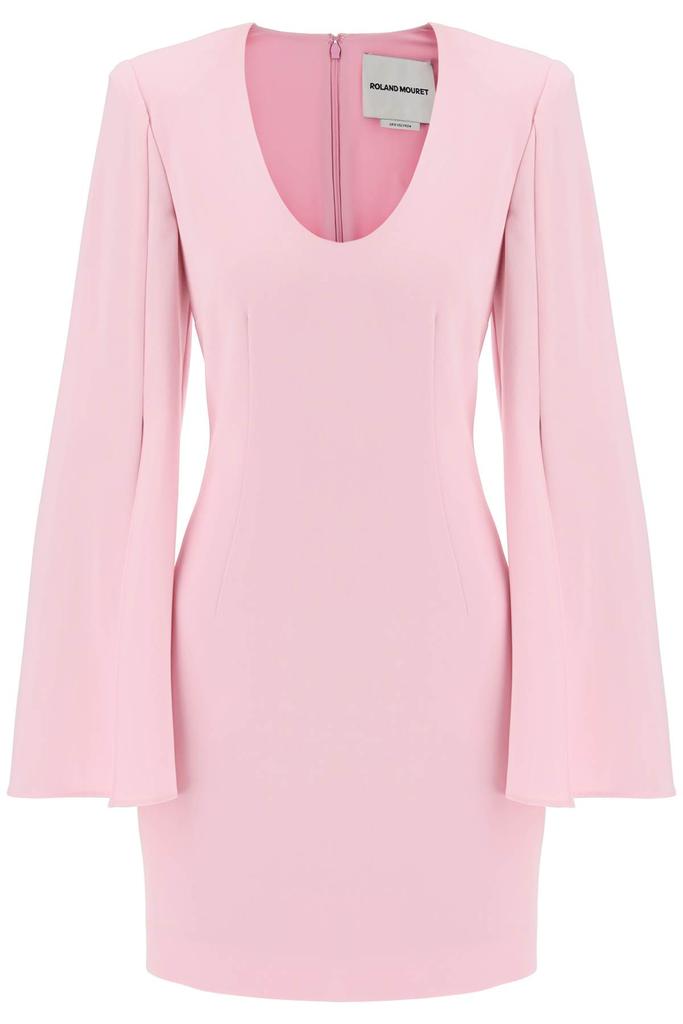 ROLAND MOURET "mini dress with cape sleeves"