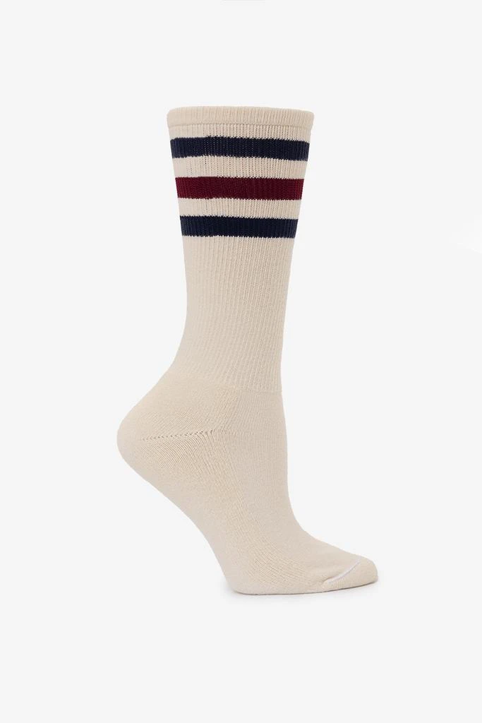 Los Angeles Apparel CALFSOCK - Unisex 3-Stripe Calf Sock 86