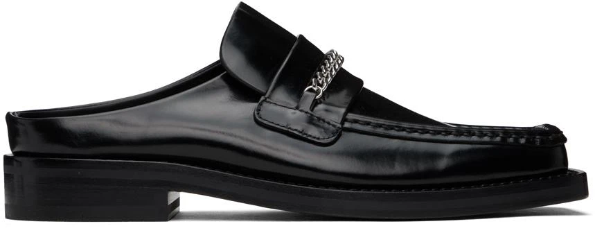 Martine Rose Black Square Toe Mules