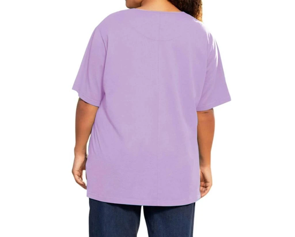 On The Plus Side On The Plus Side - Side Cotton Short Sleeve Tee - Plus 2