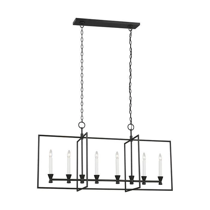 C&M by Chapman and Myers Chapman & Myers Keystone 6 Light Linear Lantern 2