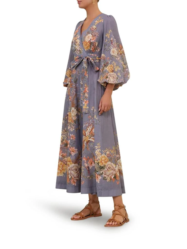 Zimmermann Tallow Wrap Midi Dress 3