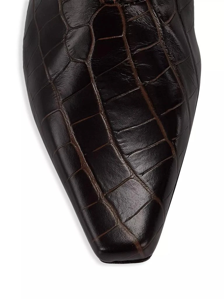 Totême Crocodile-Embossed Leather Knee-High Boots 4