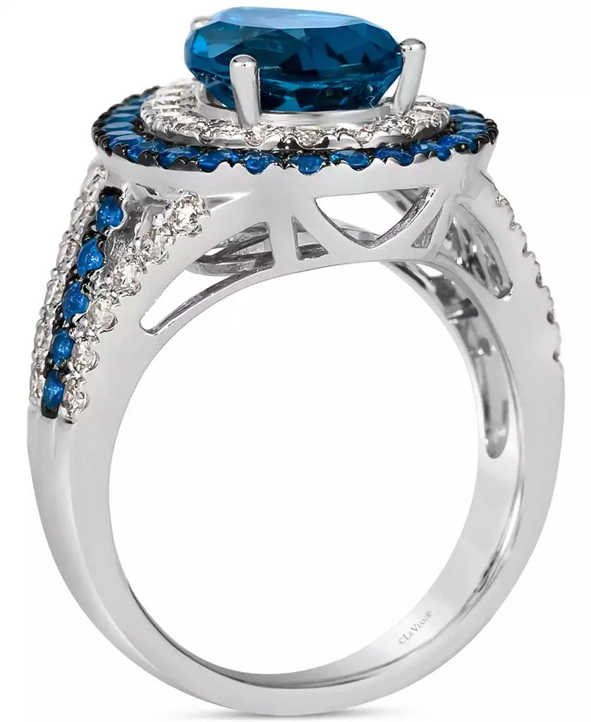 Le Vian Multi-Gemstone (3-3/4 ct. t.w.) & Nude Diamond (3/4 ct. t.w.) Double Halo Ring in 14k White Gold 2