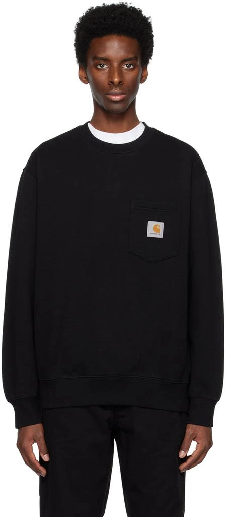 Carhartt Work In Progress Black Pocket Sweatshirt 1