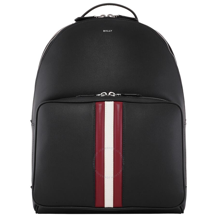 Shop Mythos Vertical Stripe Leather Backpack on Sale at