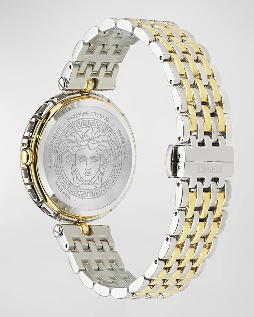 Versace 38mm Medusa Heritage Watch with Bracelet Strap, Two Tone 4