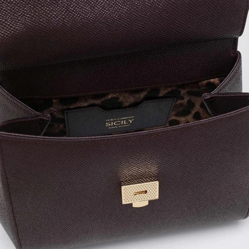 Dolce 
Gabbana Large wine-colored Sicily Hand Bag 5