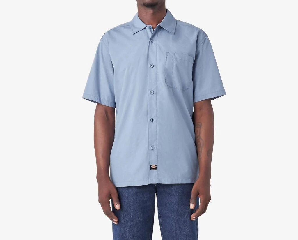 DICKIES Skateboarding Waynesboro Shirt In Coronet Blue Chambray 1
