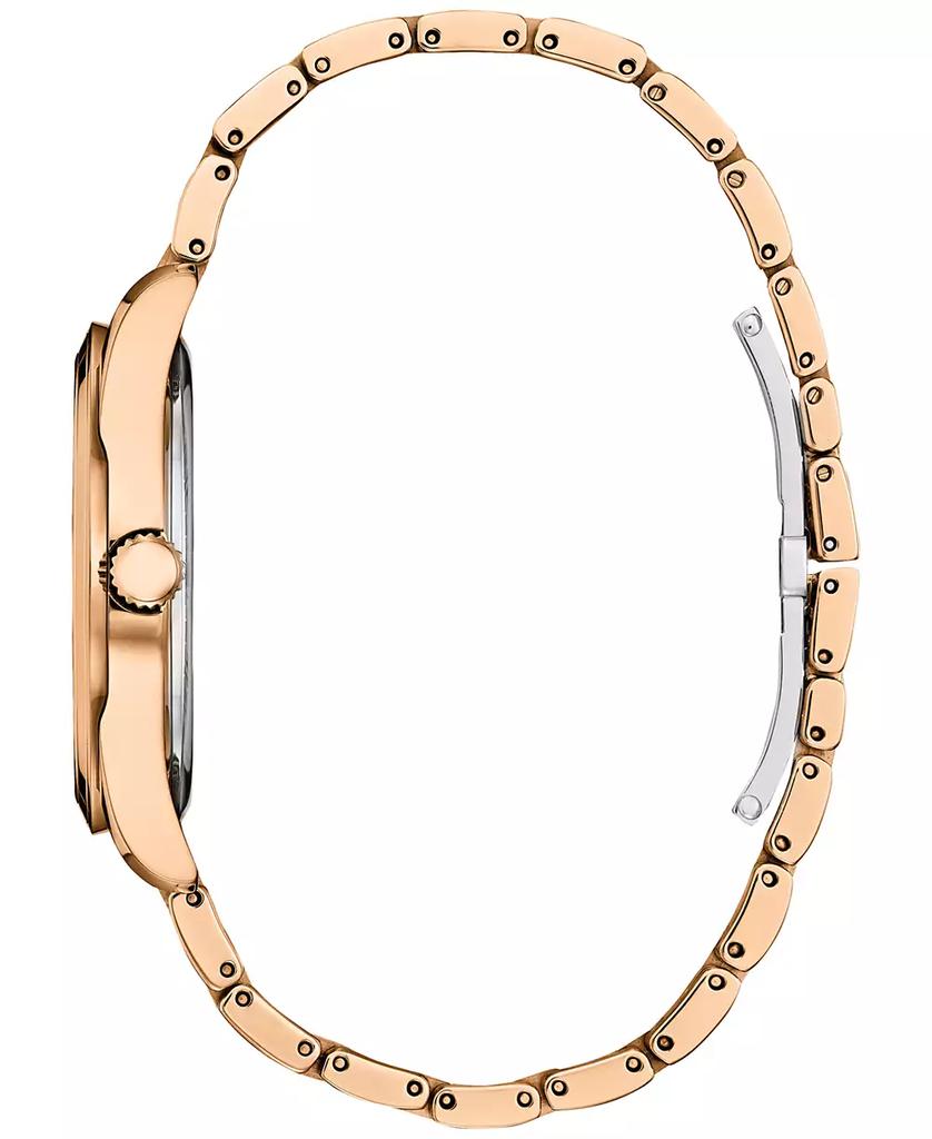 Citizen Eco-Drive Women's Arezzo Rose Gold-Tone Stainless Steel Bracelet Watch 35mm