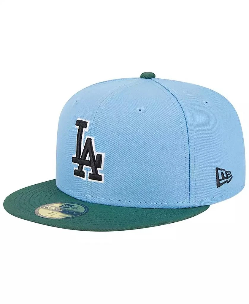 New Era Men's Sky Blue, Cilantro Los Angeles Dodgers 1988 World Series 59FIFTY Fitted Hat 3