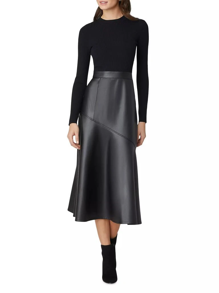 Shoshanna Lonnie Combo Midi-Dress 2