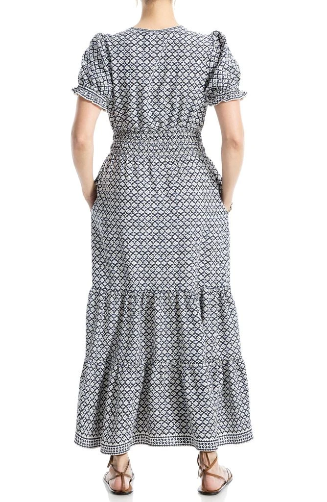 Max Studio Puff Sleeve Tie Maxi Dress 2