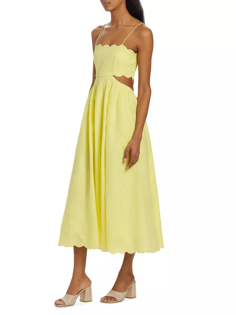 Zimmermann Halliday Scallop Midi-Dress 4