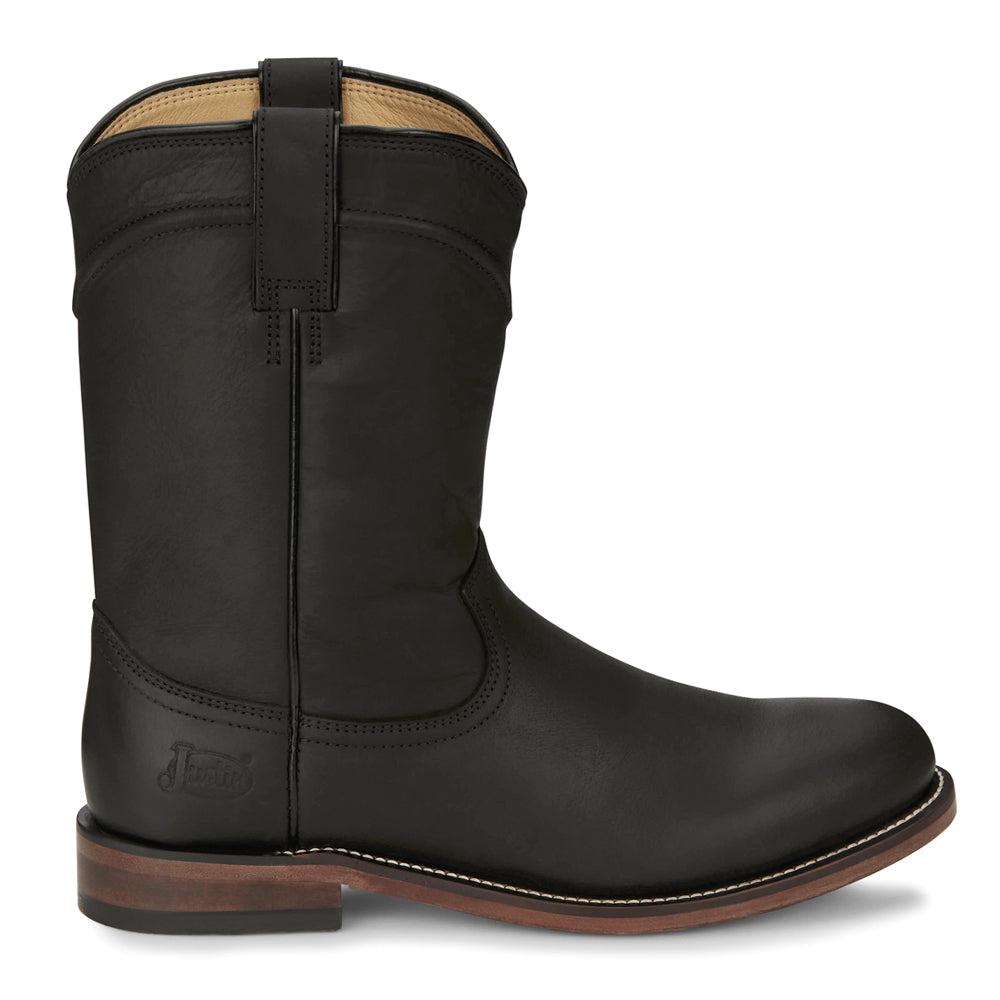 Justin Boots Braswell 10 Inch Round Toe Pull On Cowboy Boots