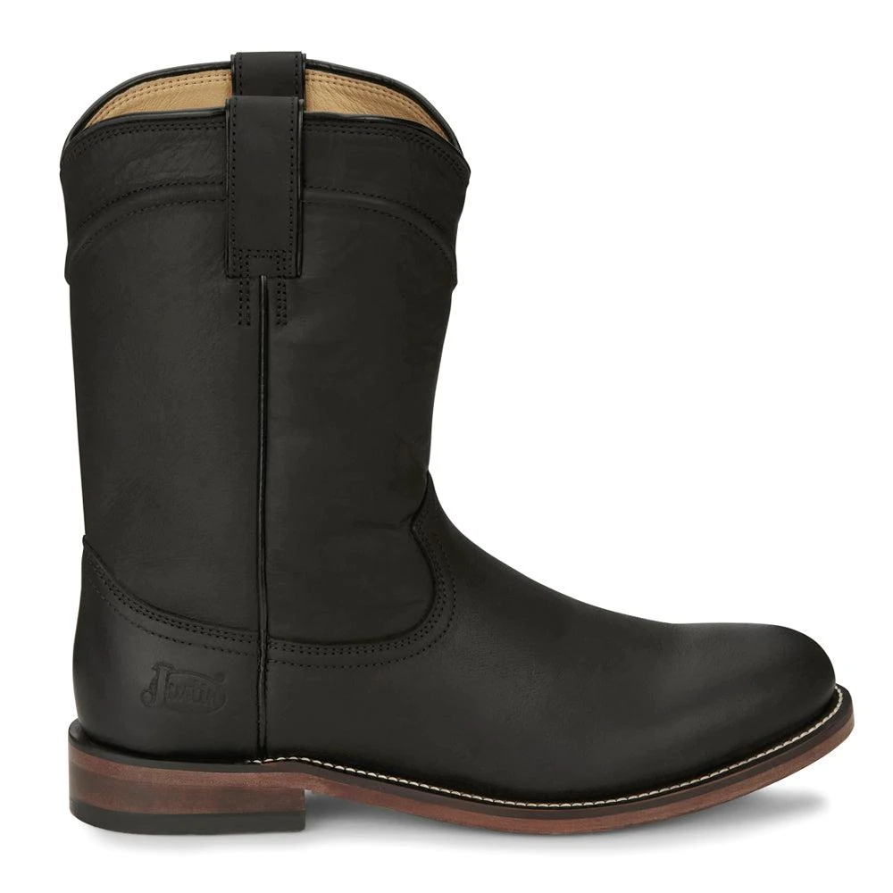 Justin Boots Braswell 10 Inch Round Toe Pull On Cowboy Boots 1