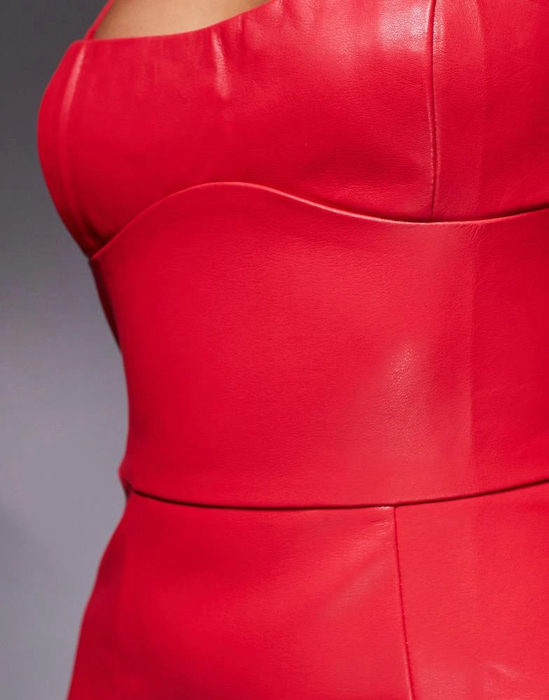 Shop Bardot PU bodycon midi dress in red on Sale at BeyondStyle  Get 32%  Off Bardot PU bodycon midi dress in red with Limited-Time Flash Deals,  Exclusive Discounts, and Special Offers.