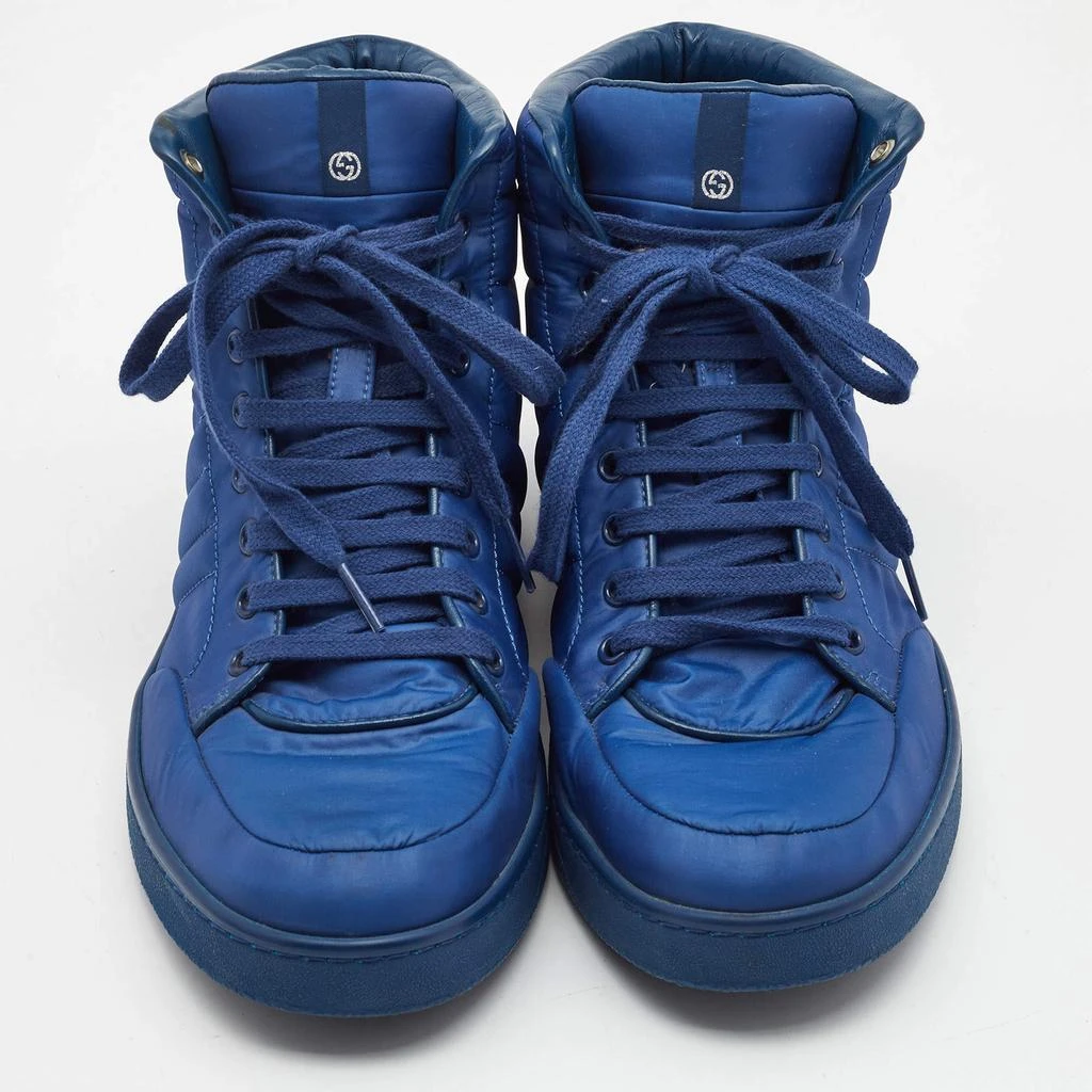 Gucci Gucci Blue Nylon Coda High Top Sneakers Size 41.5 3