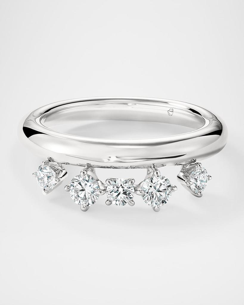 Hearts On Fire 18K White Gold Barre Floating Diamond Ring