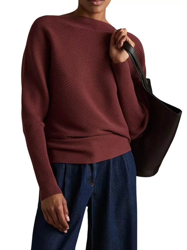 REISS Lorna One-Shoulder Sweater 3