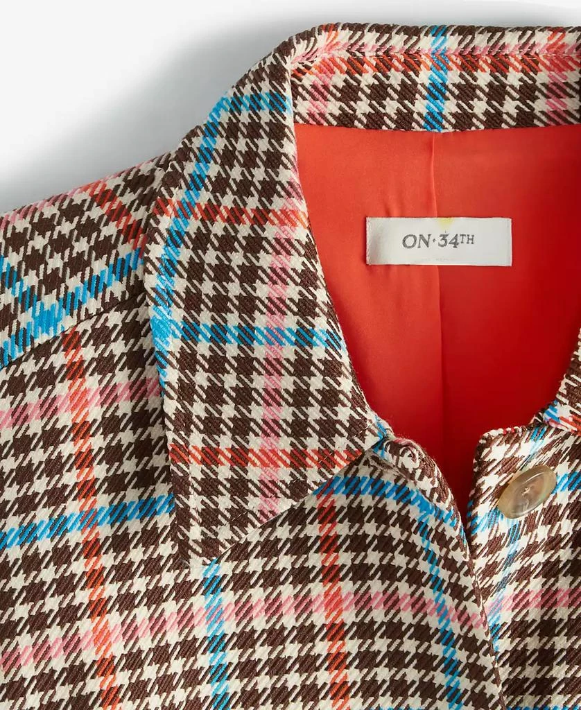 On 34th Women's Plaid Car Coat, Created for Macy's 5