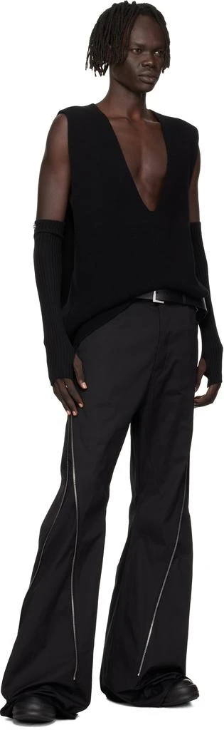 Rick Owens Black Concordians Rasato Knit Arm Warmers 3