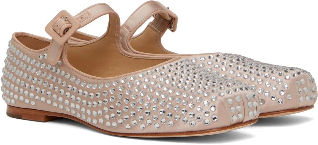 Sandy Liang Pink Mary Jane Pointe Ballerina Flats 4