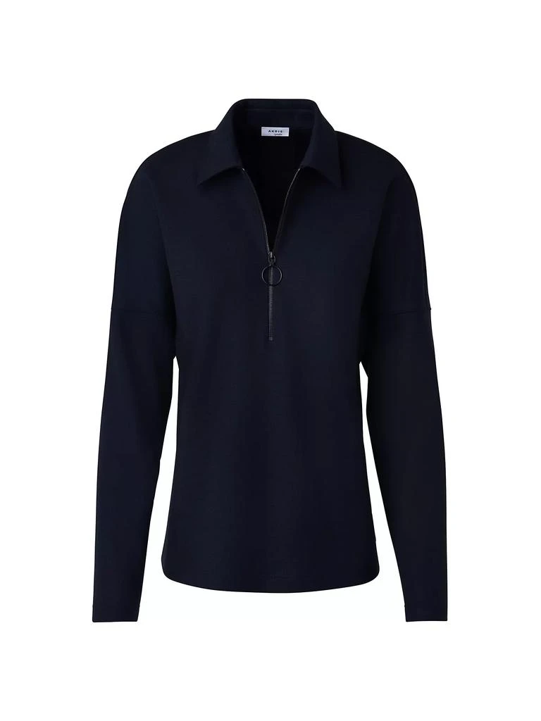 Akris Wool Jersey O-Ring Zip T-Shirt 3