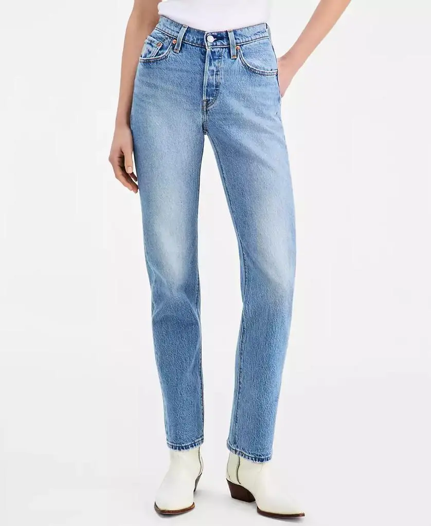 Levi's Women's 501 Curve High-Rise Straight-Leg Jeans 7